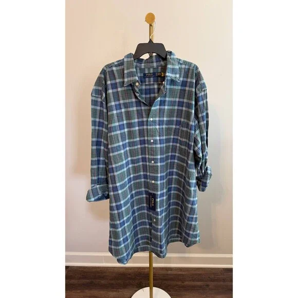 Polo Ralph Lauren Classic Fit Plaid Oxford Shirt Multicolor Plaid NWT - Picture 2 of 6